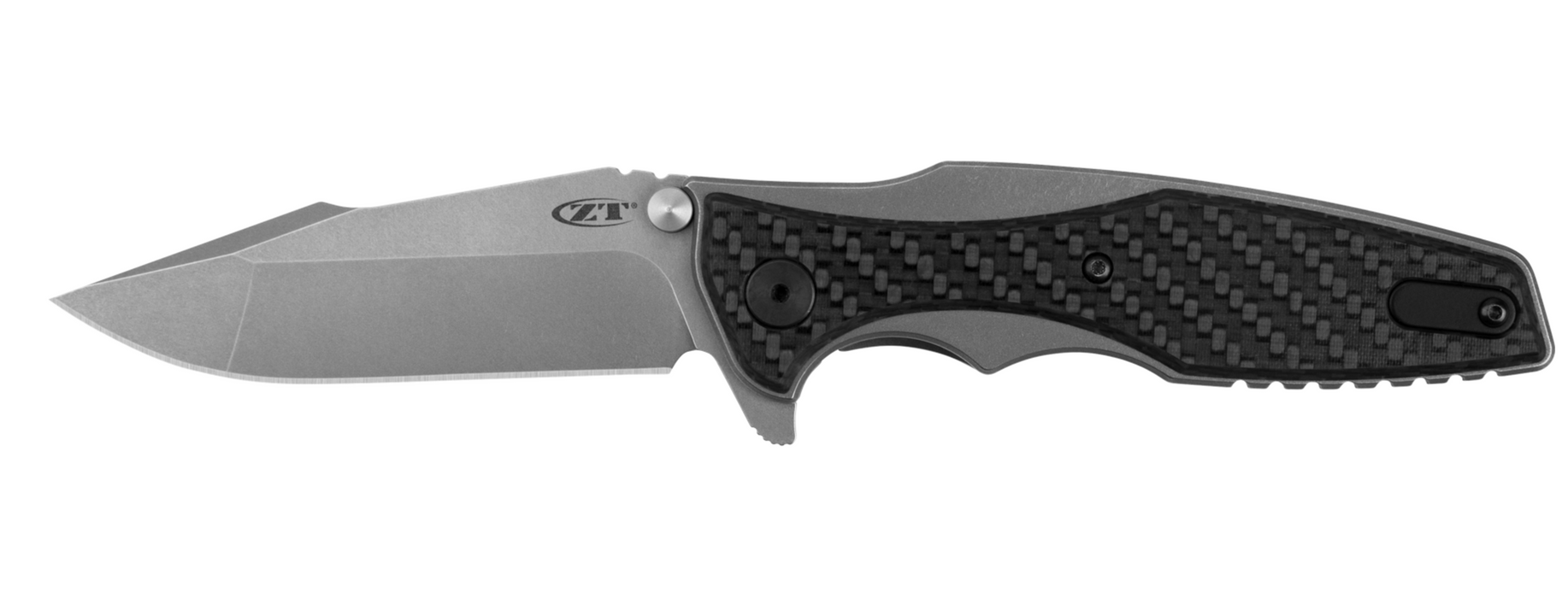 Zero Tolerance Hinderer Glow CF Pocketknife; 3.5-Inch Blade of 20CV Stainless Steel; Titanium Handle Made in The USA (0393GLCF)