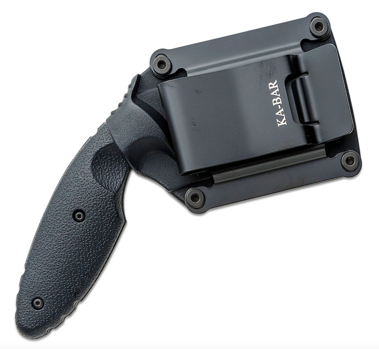 KA-BAR 1480 TDI Law Enforcement Knife 2-5/16" Black Plain Blade, Zytel Handles